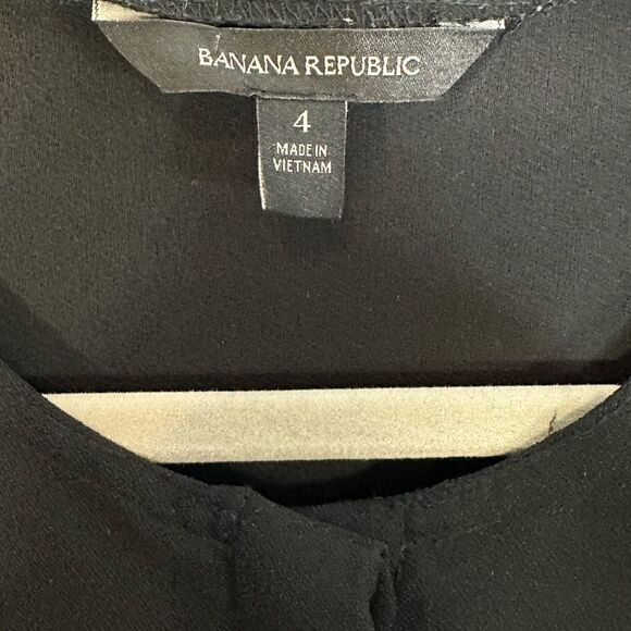 Banana Republic Black Side Stripe Sleeveless Cropped Jumpsuit | 4 - Picture 10 of 11